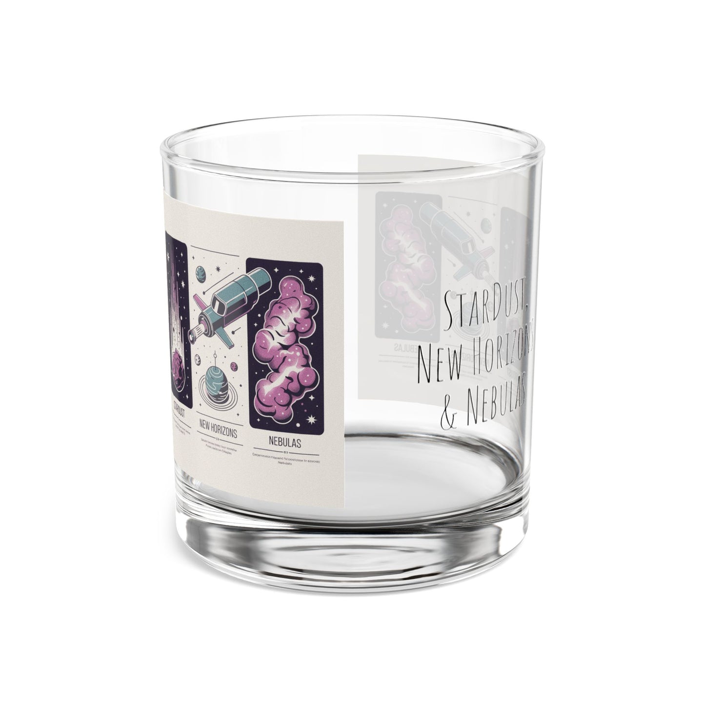 Cosmic Rocks Glass - 10oz Stargazing Design for Space Lovers