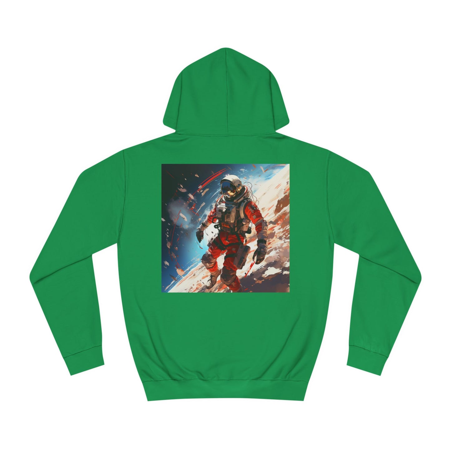 College Hoodie with Stardust, Event Horizons & Nebulas Design - Space Exploration Theme