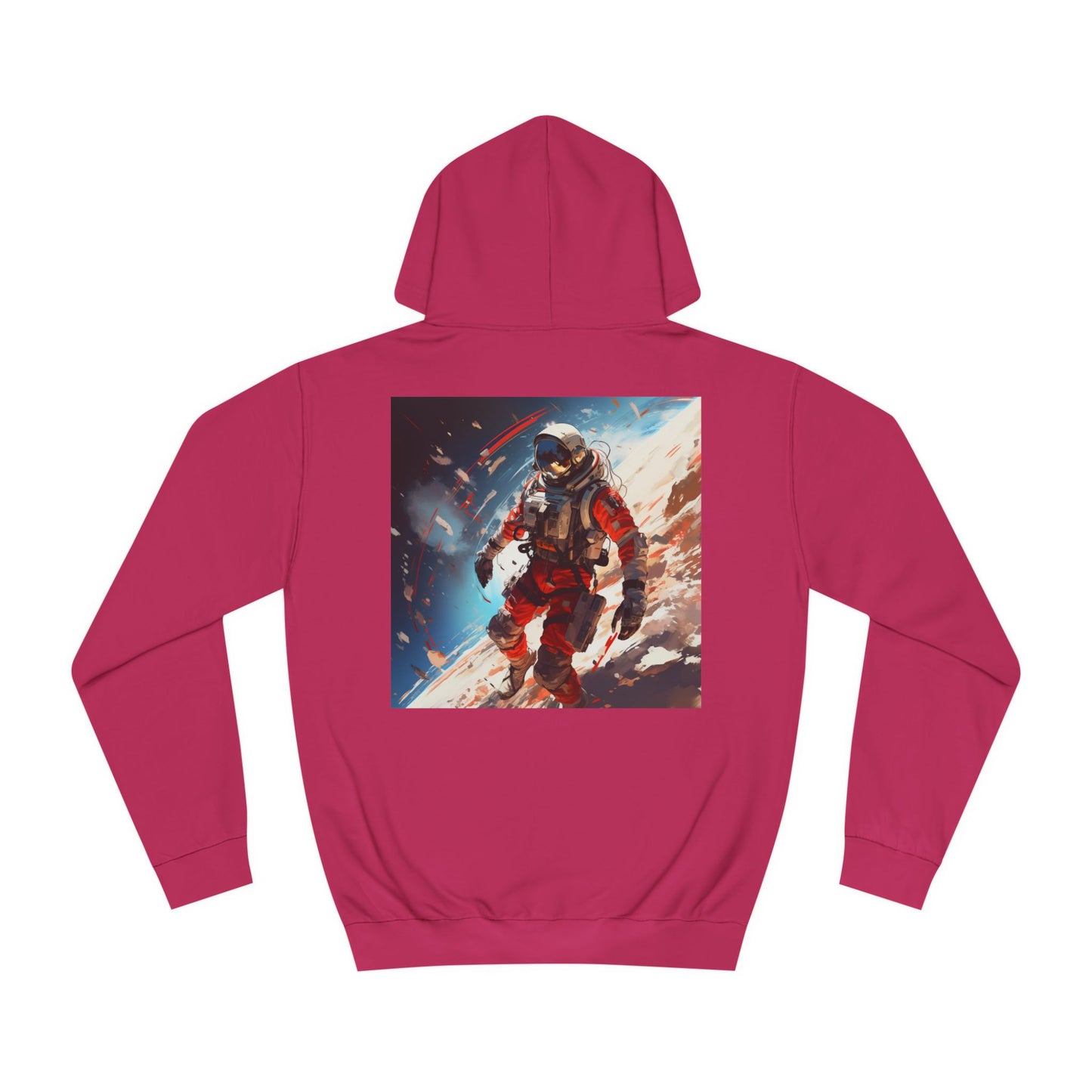 College Hoodie with Stardust, Event Horizons & Nebulas Design - Space Exploration Theme