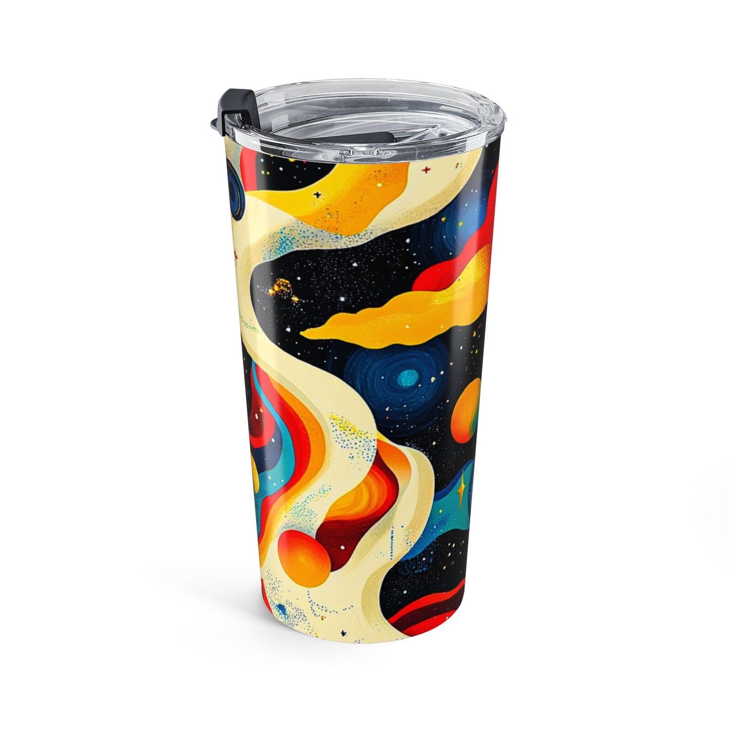 Cosmic Art 20oz Tumbler - Vibrant Galaxy Design for Coffee Lovers