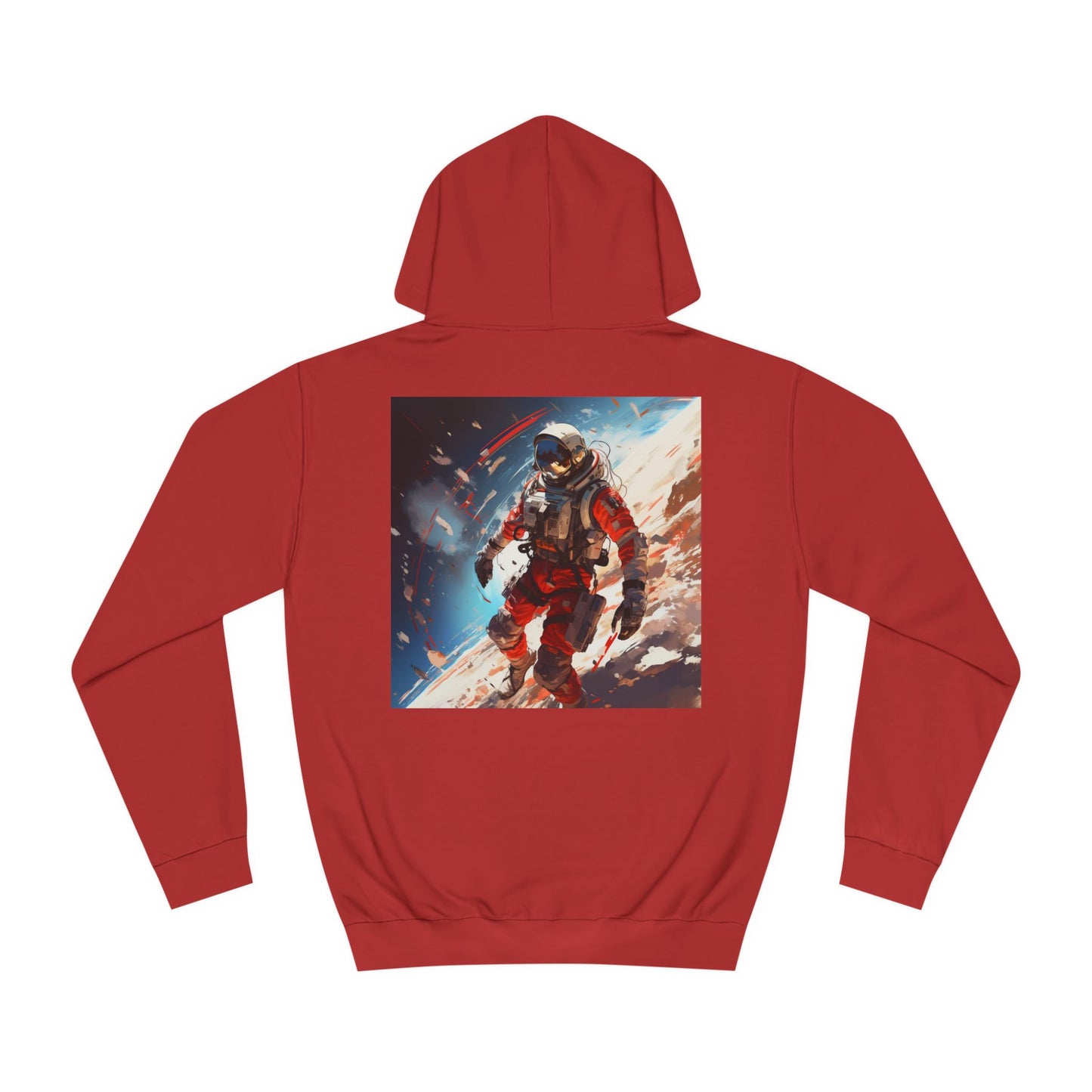 College Hoodie with Stardust, Event Horizons & Nebulas Design - Space Exploration Theme