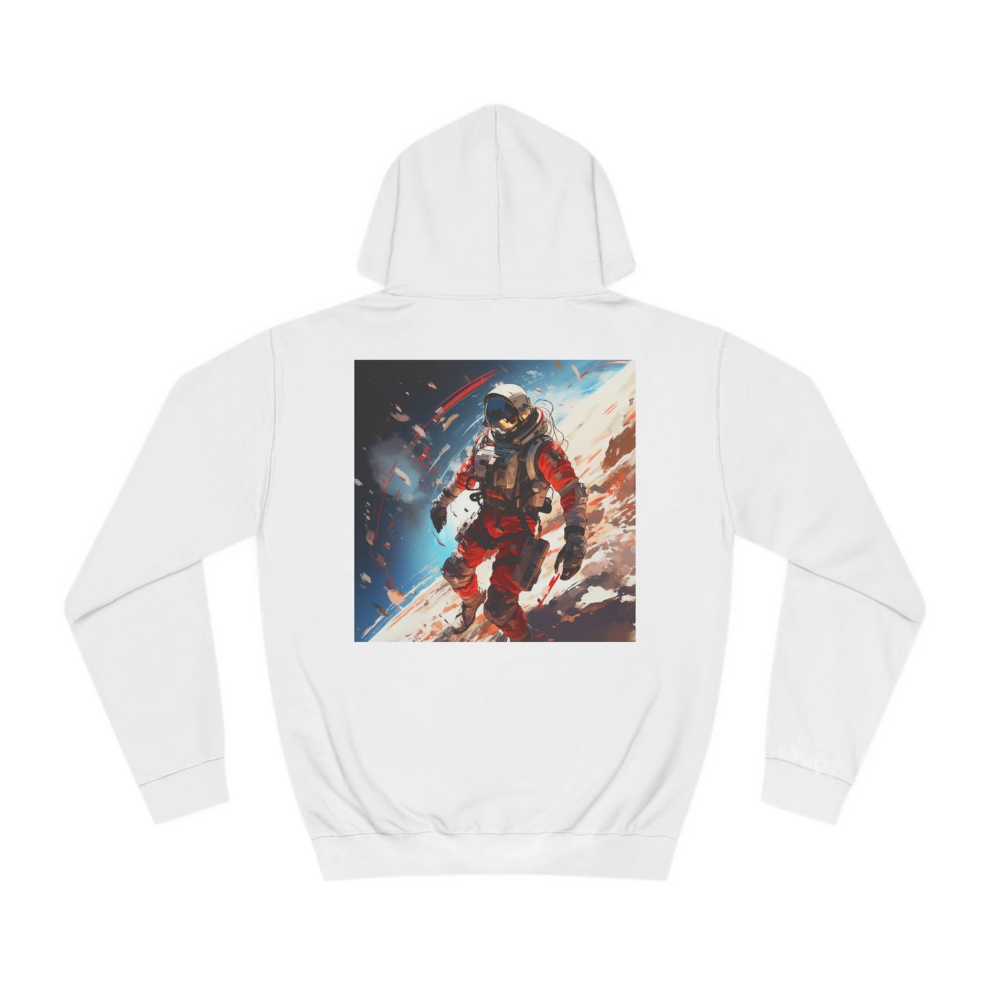 College Hoodie with Stardust, Event Horizons & Nebulas Design - Space Exploration Theme