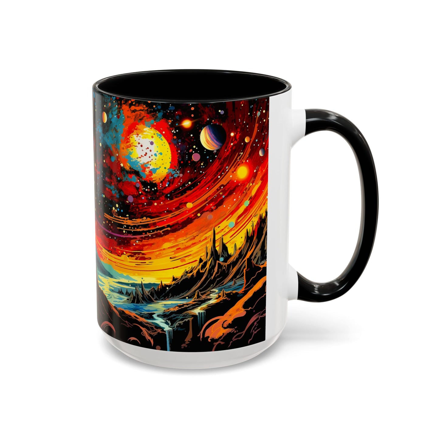 Cosmic Adventure Coffee Mug, Space-Themed Cup for Galaxy Lovers, Gift for Astronomers, Celestial Art Decor, Unique Birthday Present