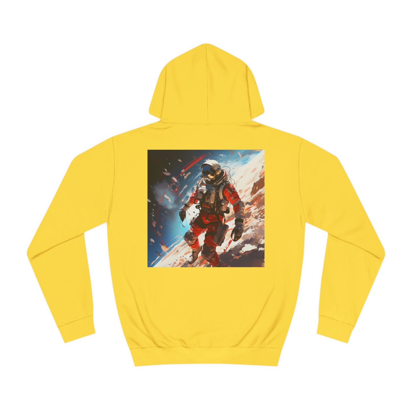 College Hoodie with Stardust, Event Horizons & Nebulas Design - Space Exploration Theme
