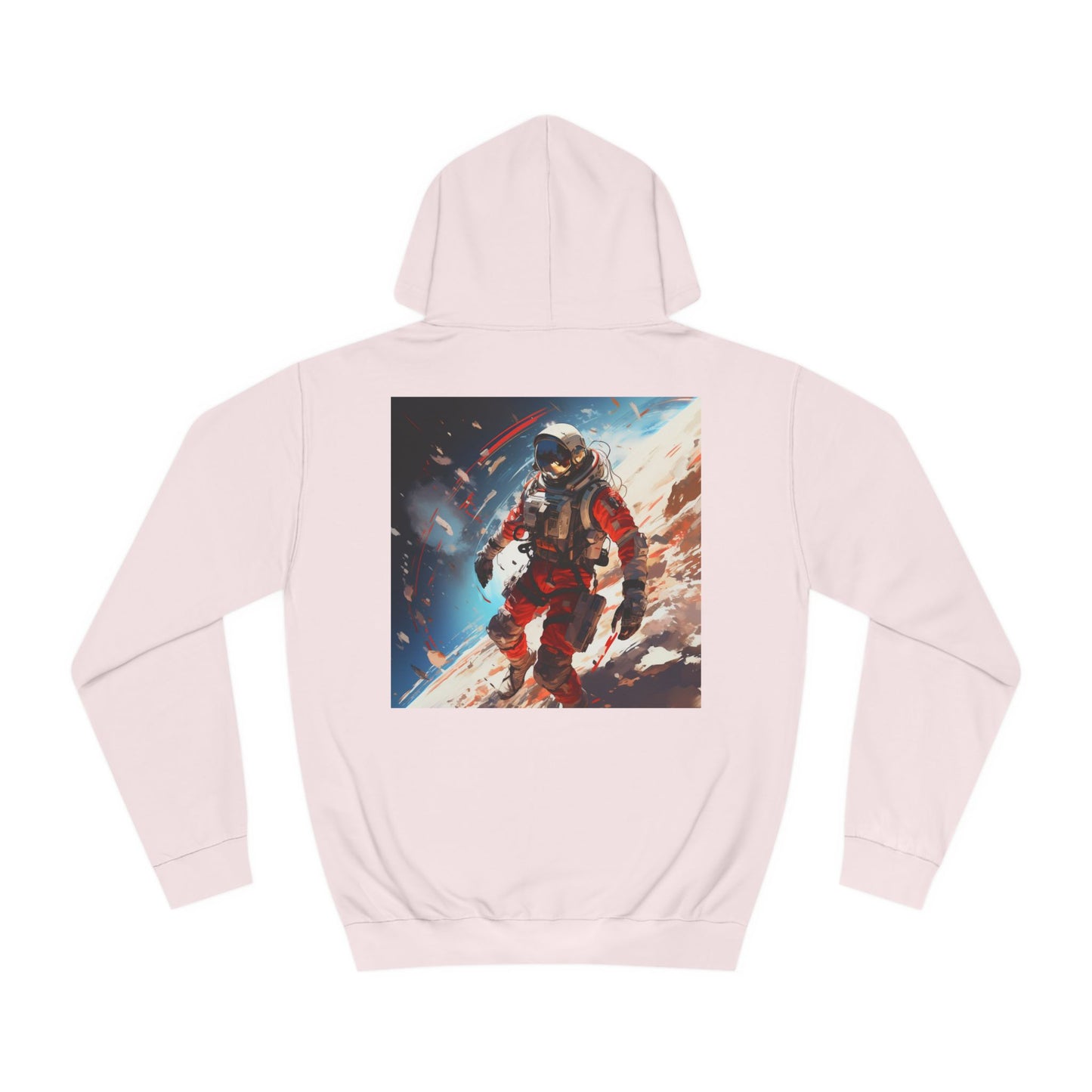 College Hoodie with Stardust, Event Horizons & Nebulas Design - Space Exploration Theme