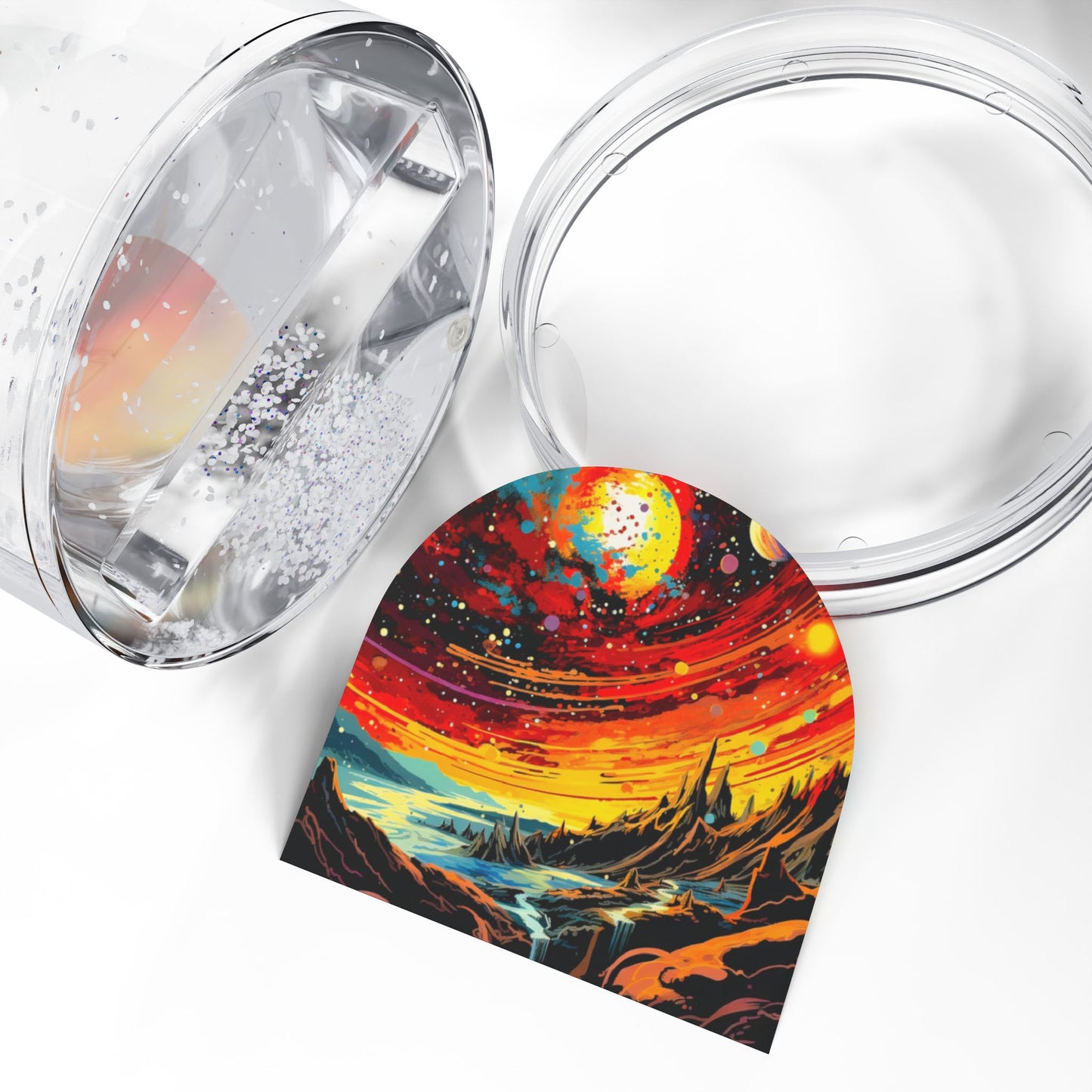 Vibrant Artistic Snow Globe - Whimsical Home Décor Gift