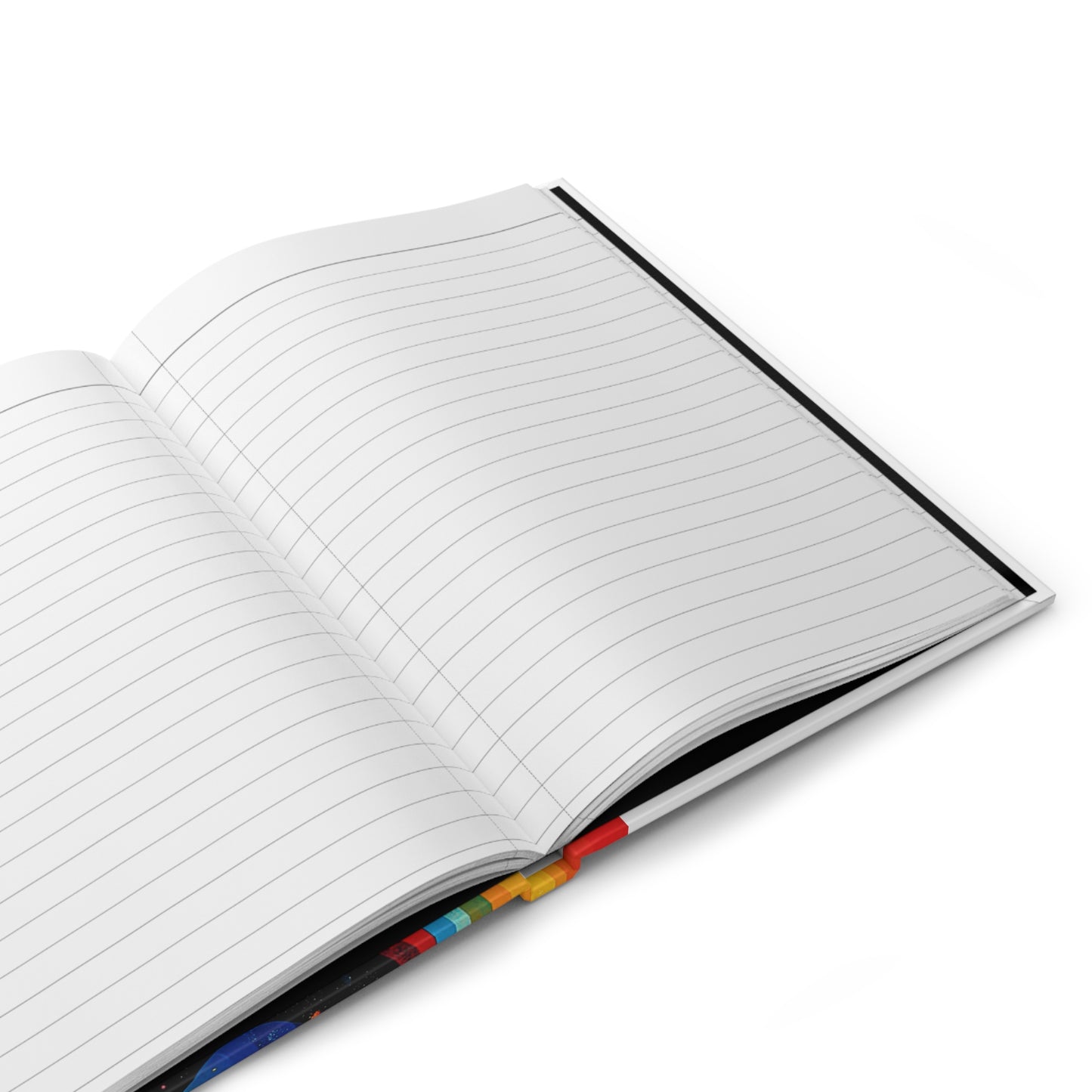 Cosmic Dreams Hardcover Journal — Colorful Abstract Space Notebook for Writing & Sketching