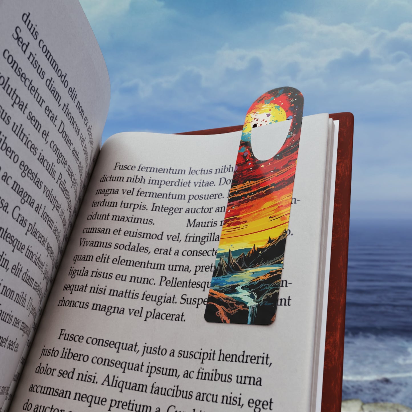 Vibrant Landscape Bookmark - Perfect Gift for Book Lovers