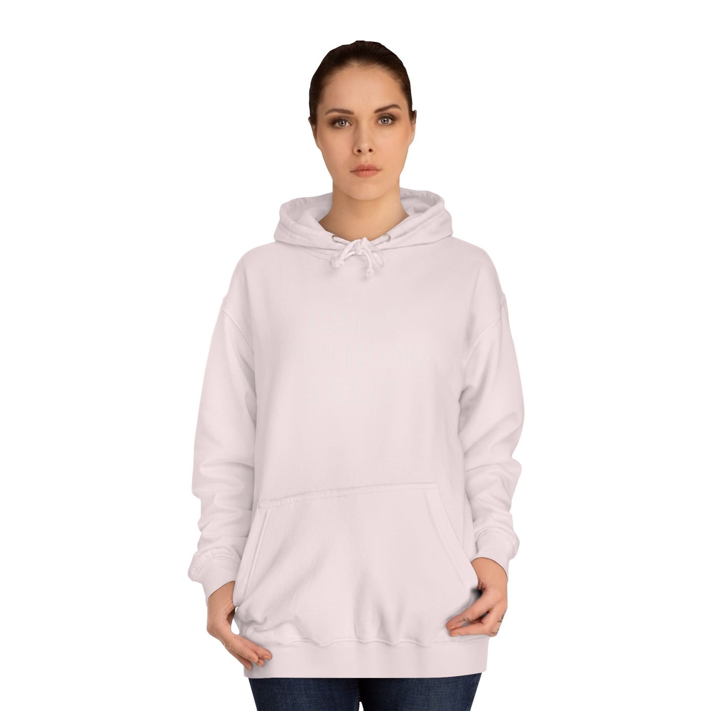 College Hoodie with Stardust, Event Horizons & Nebulas Design - Space Exploration Theme