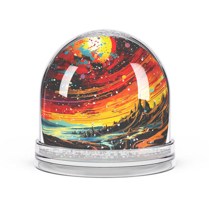 Vibrant Artistic Snow Globe - Whimsical Home Décor Gift