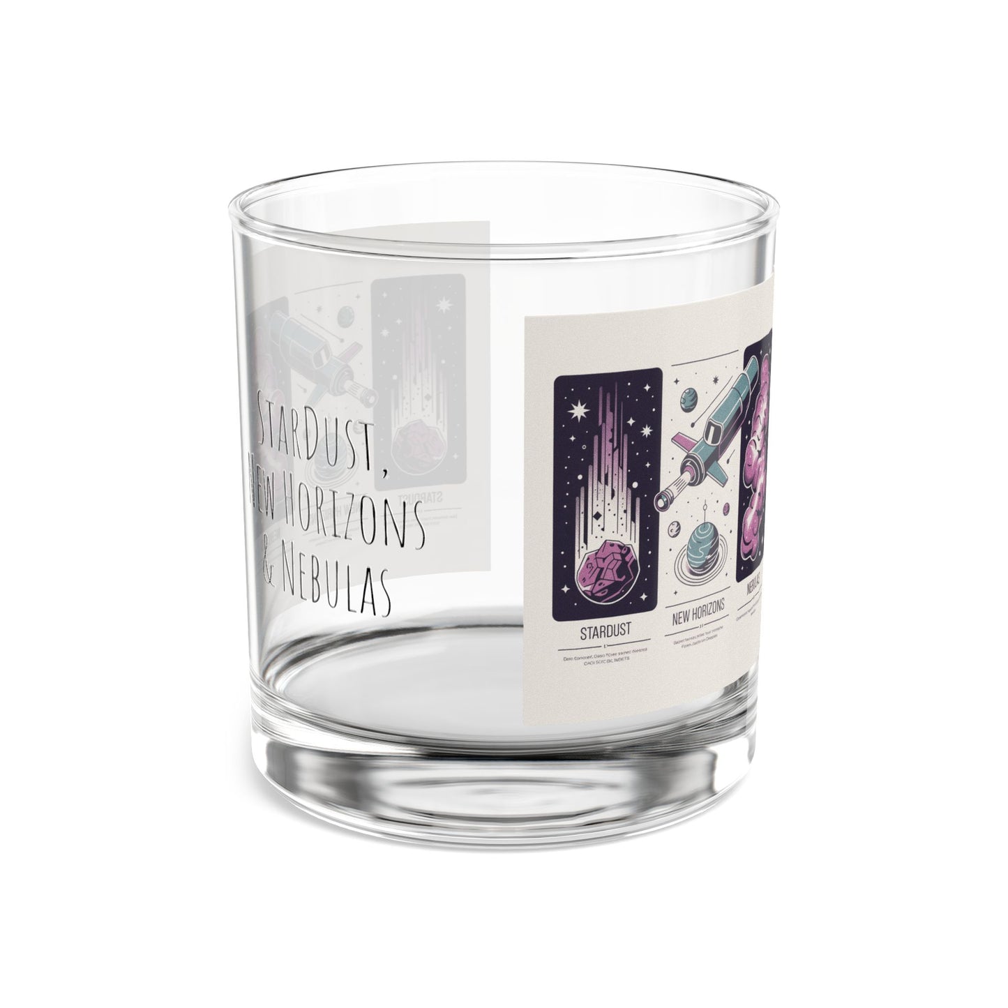 Cosmic Rocks Glass - 10oz Stargazing Design for Space Lovers