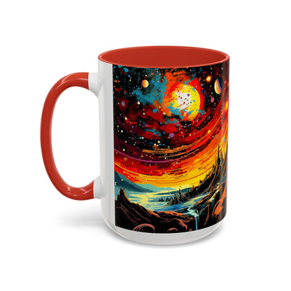 Cosmic Adventure Coffee Mug, Space-Themed Cup for Galaxy Lovers, Gift for Astronomers, Celestial Art Decor, Unique Birthday Present