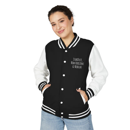 Unisex Heavyweight Letterman Jacket with Inspirational Quotes