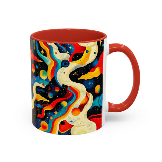Cosmic Accent Coffee Mug – Colorful Galaxy Design, Perfect for Coffee Lovers, Gift for Astronomers, Home Decor, Space Enthusiasts