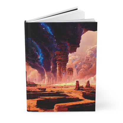 Cosmic Landscape Hardcover Journal - Science Fiction Theme, Writing Notebook, Gift for Writers, Art Journal, Inspirational Diary, [...]