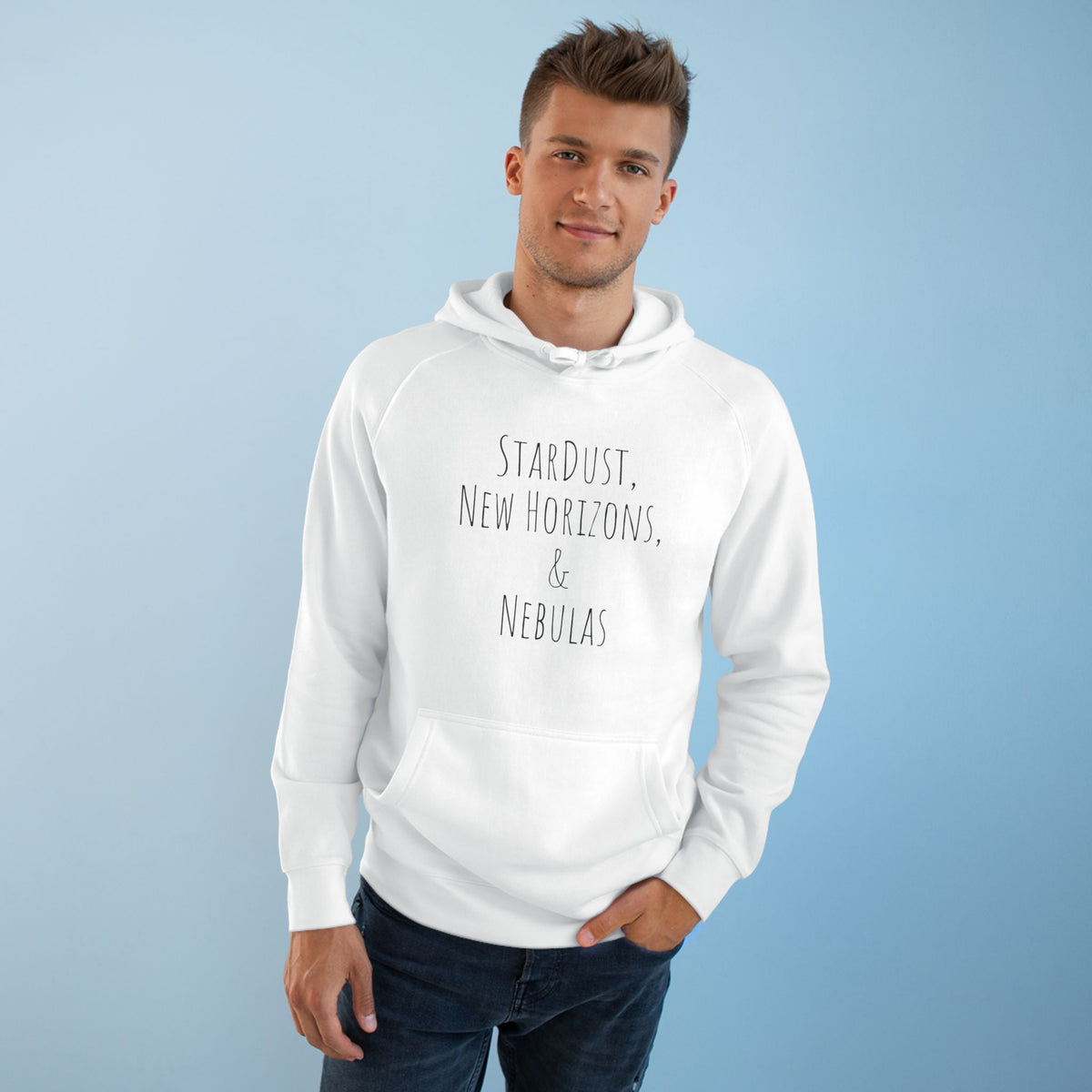 Stardust New Horizons Hoodie — Cosmic Nebula Landscape Pullover