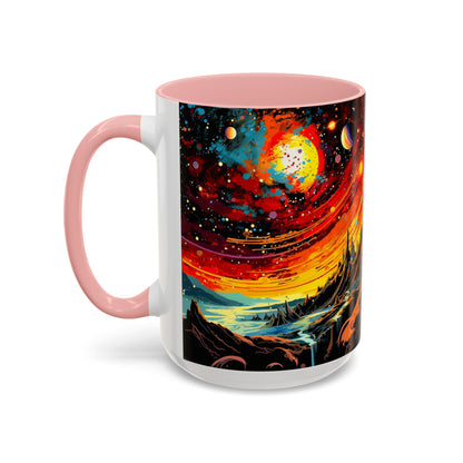 Cosmic Adventure Coffee Mug, Space-Themed Cup for Galaxy Lovers, Gift for Astronomers, Celestial Art Decor, Unique Birthday Present