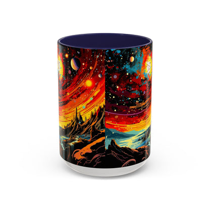 Cosmic Adventure Coffee Mug, Space-Themed Cup for Galaxy Lovers, Gift for Astronomers, Celestial Art Decor, Unique Birthday Present