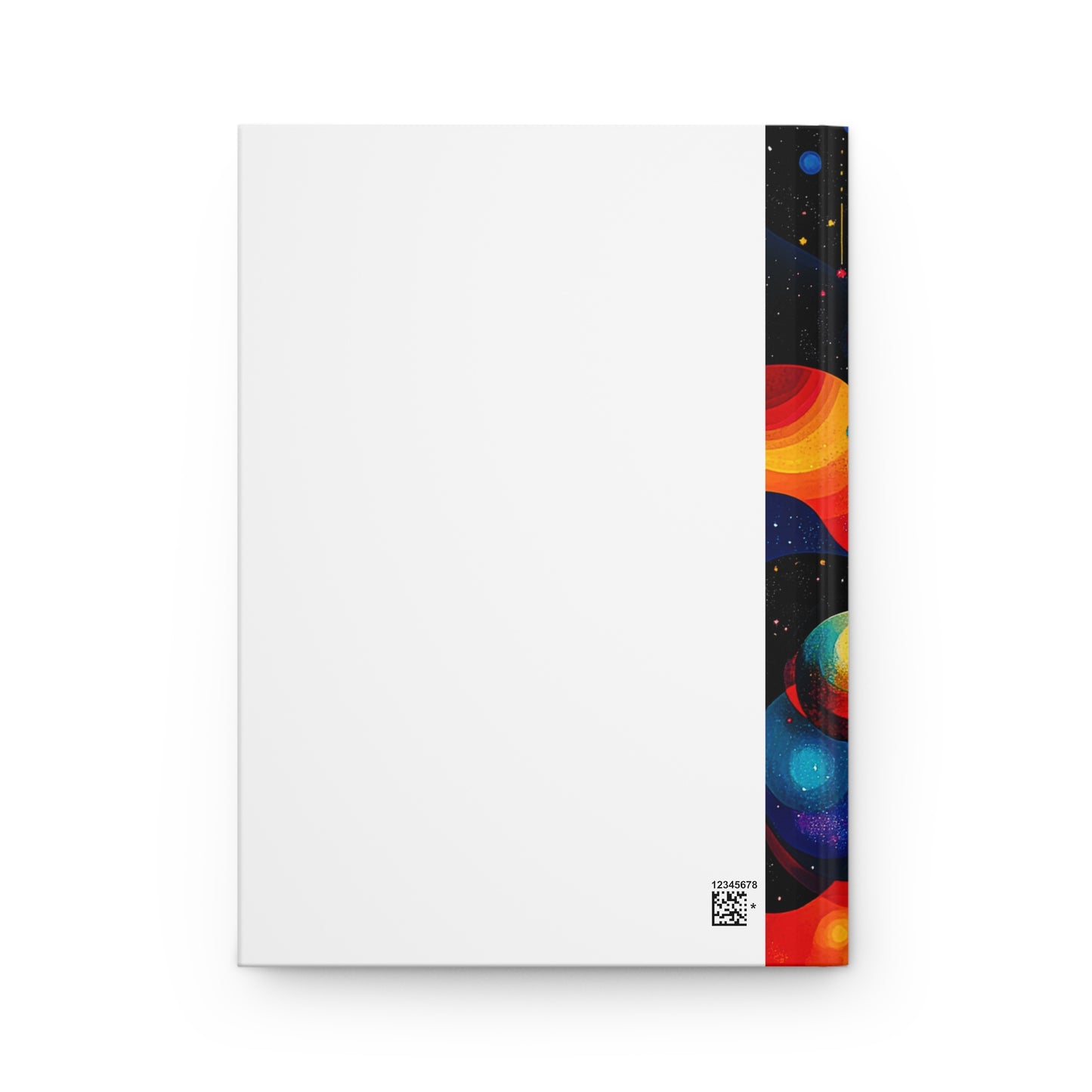 Cosmic Dreams Hardcover Journal — Colorful Abstract Space Notebook for Writing & Sketching
