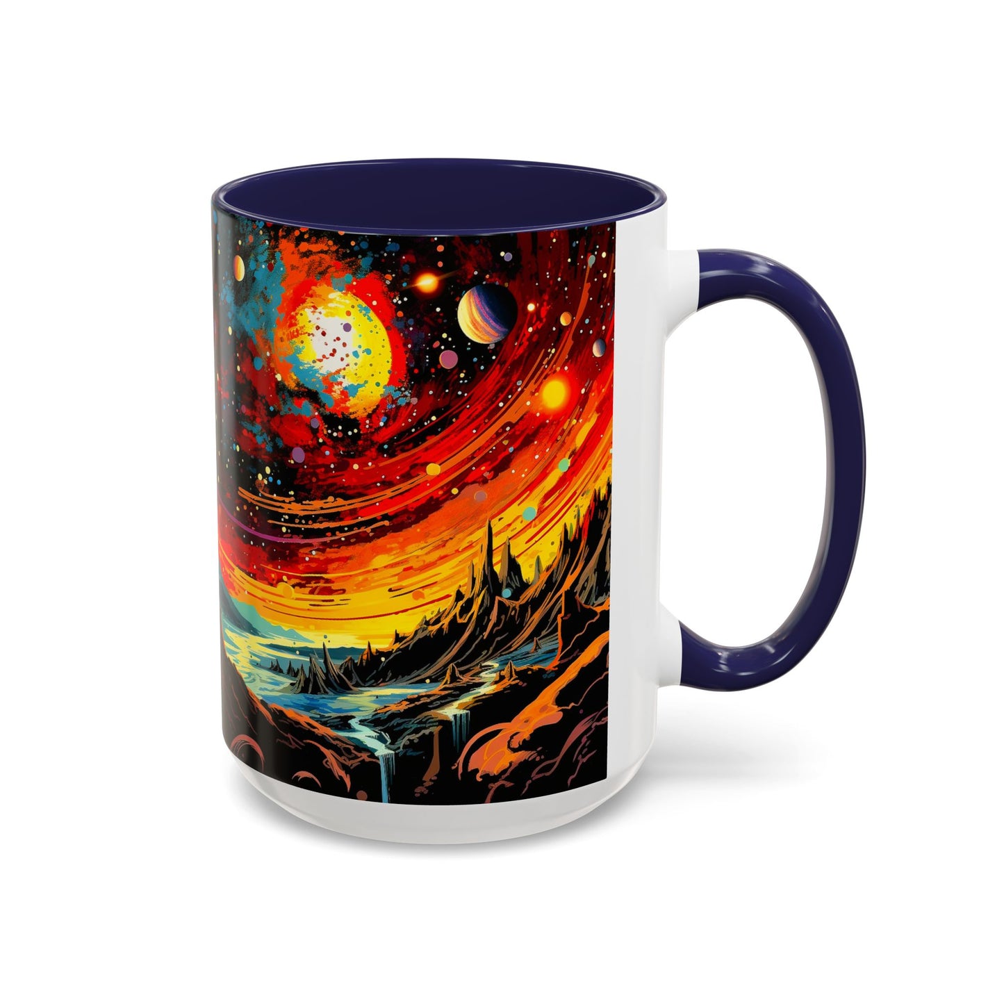 Cosmic Adventure Coffee Mug, Space-Themed Cup for Galaxy Lovers, Gift for Astronomers, Celestial Art Decor, Unique Birthday Present
