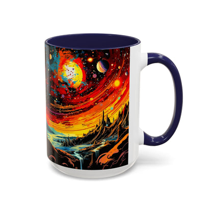 Cosmic Adventure Coffee Mug, Space-Themed Cup for Galaxy Lovers, Gift for Astronomers, Celestial Art Decor, Unique Birthday Present