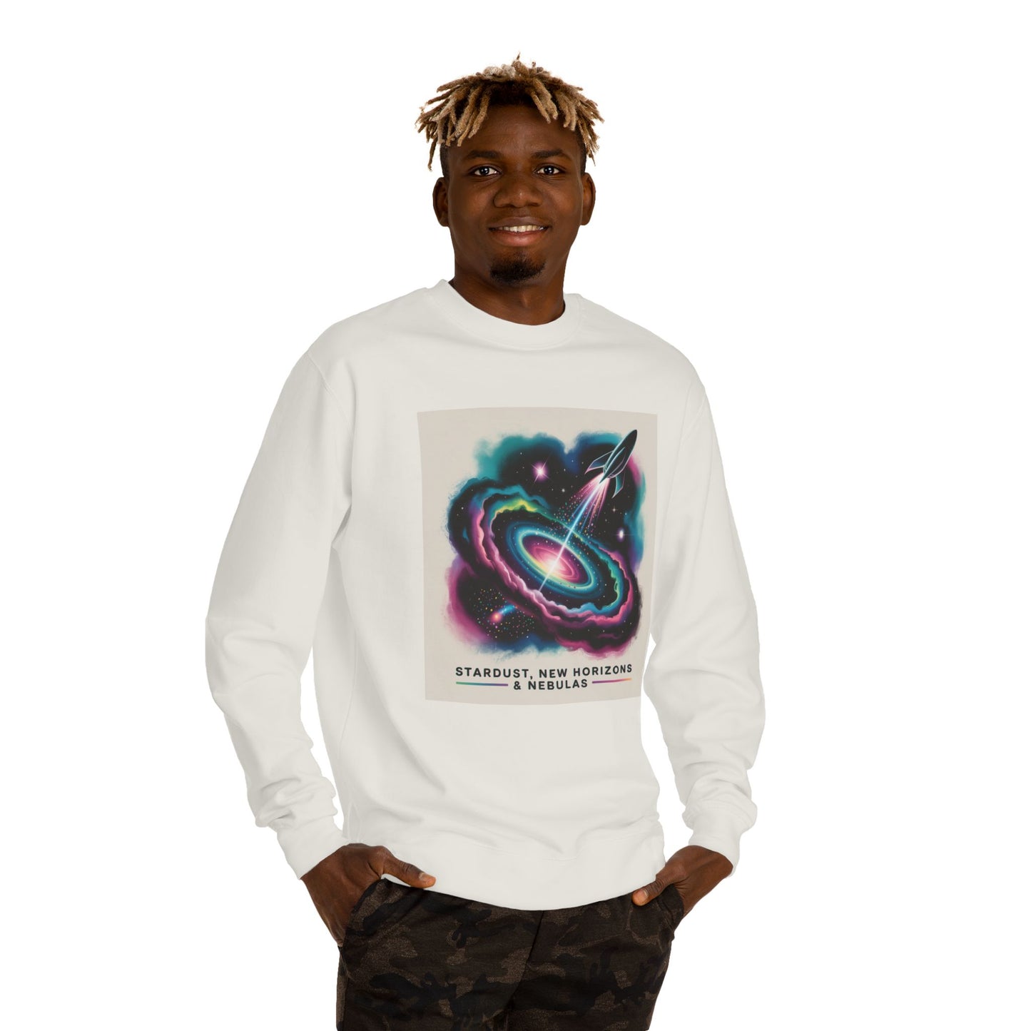 Cosmic Nebula Sweatshirt — Stardust, New Horizons & Nebulas Graphic Crewneck