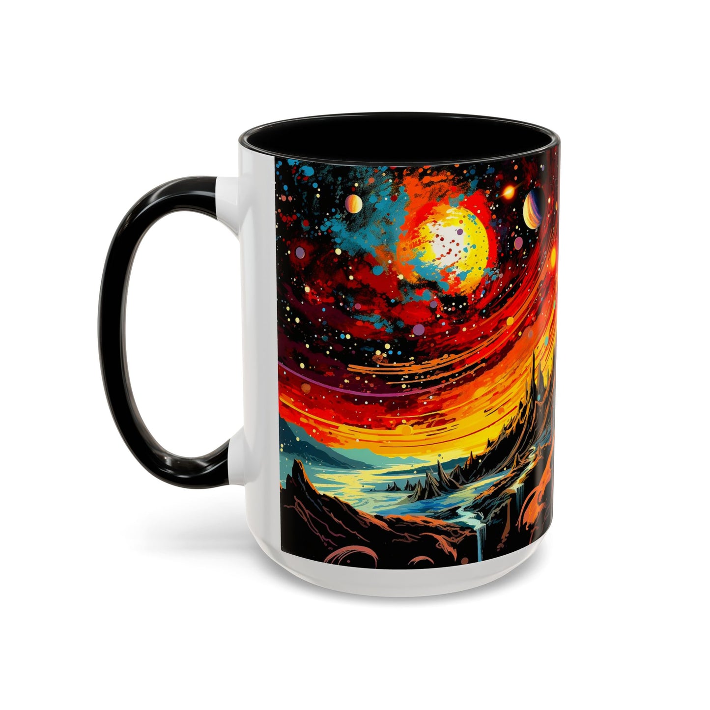 Cosmic Adventure Coffee Mug, Space-Themed Cup for Galaxy Lovers, Gift for Astronomers, Celestial Art Decor, Unique Birthday Present