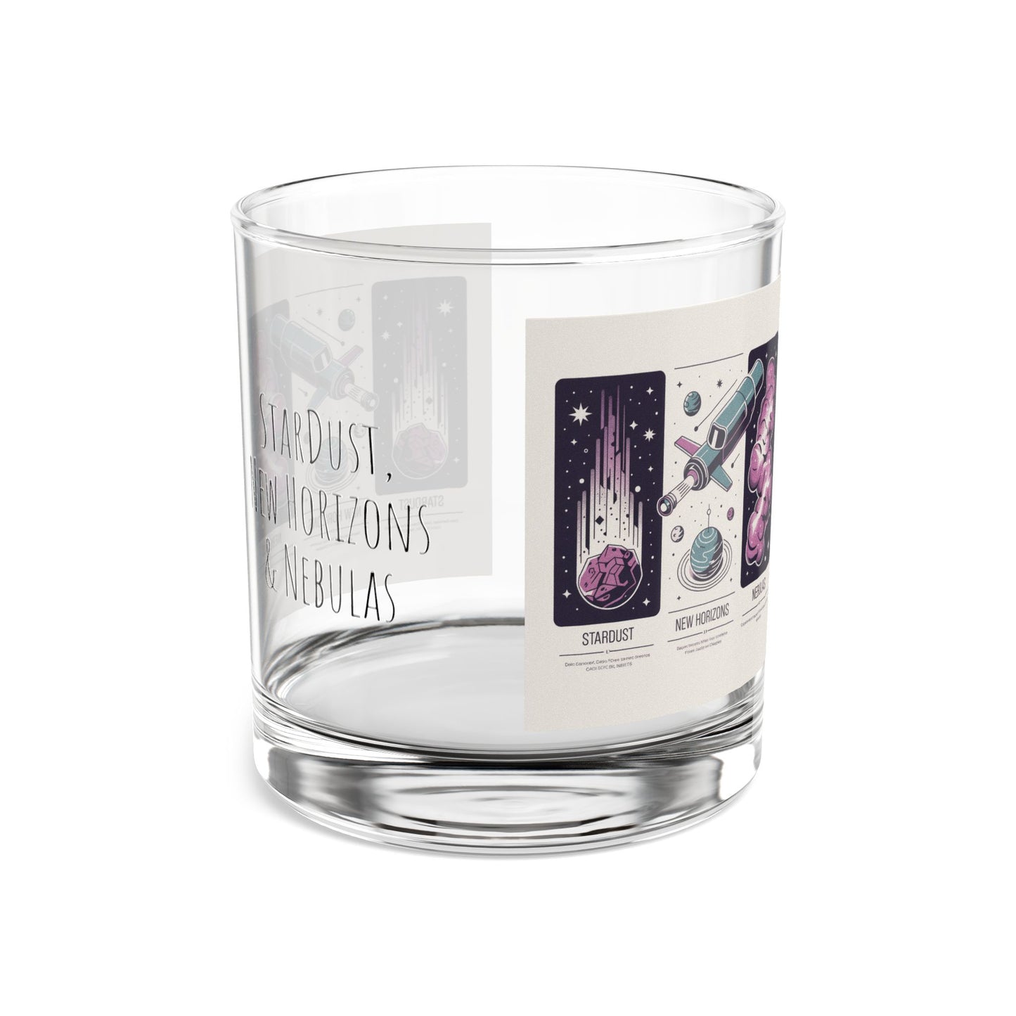 Cosmic Rocks Glass - 10oz Stargazing Design for Space Lovers