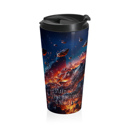Travel Mug - Stardust, Event Horizons & Nebulas - Men's Health & Wellness