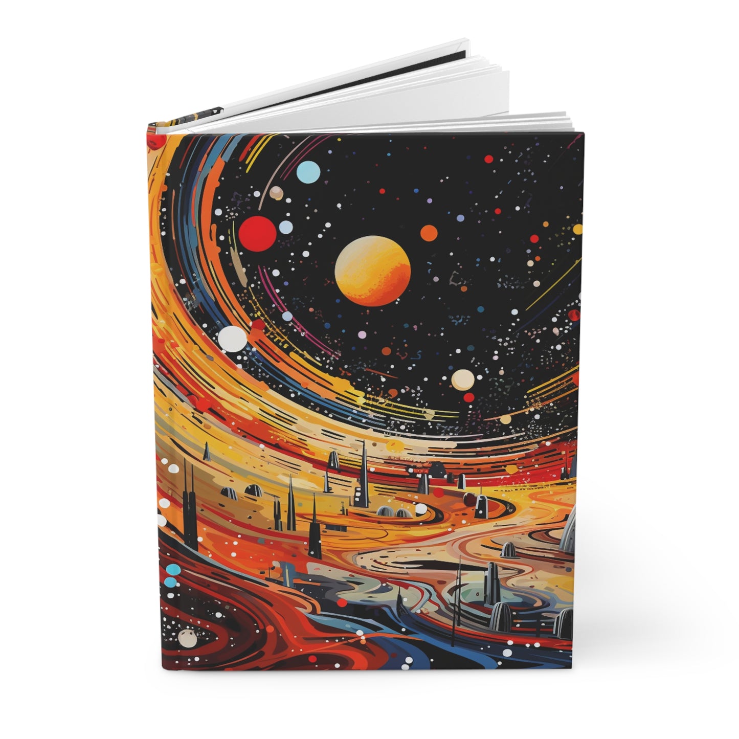 Cosmic Hardcover Journal - Perfect for Stargazers, Dreamers, Writers, Space Lovers, Inspirational Note-Taking