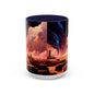 Cosmic Landscape Coffee Mug | Space Art Cup, Gift for Astronomers, Unique Home Decor, Sci-Fi Mug, Coffee Lover's Present