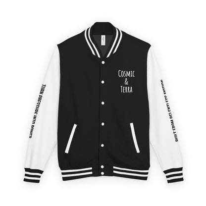 Cosmic & Terra Unisex Heavyweight Letterman Jacket - It's a New Day