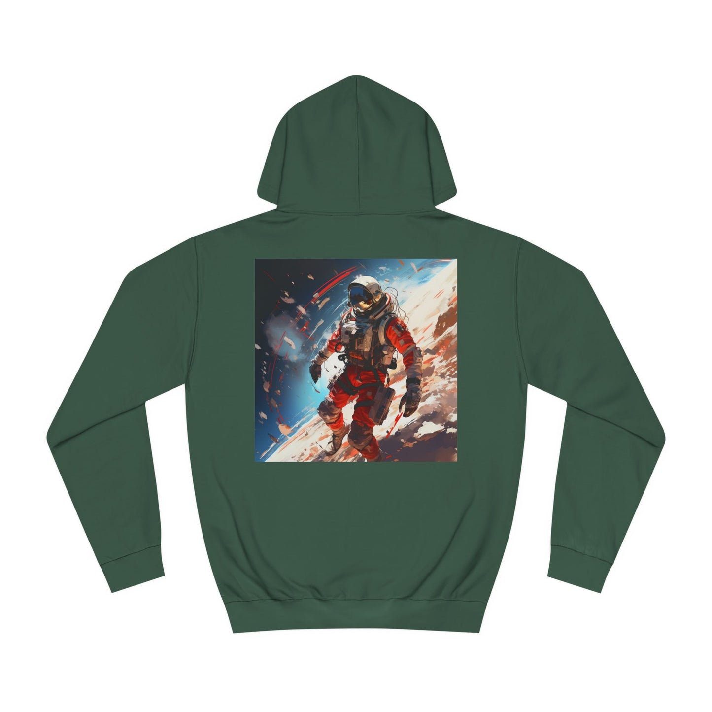 College Hoodie with Stardust, Event Horizons & Nebulas Design - Space Exploration Theme