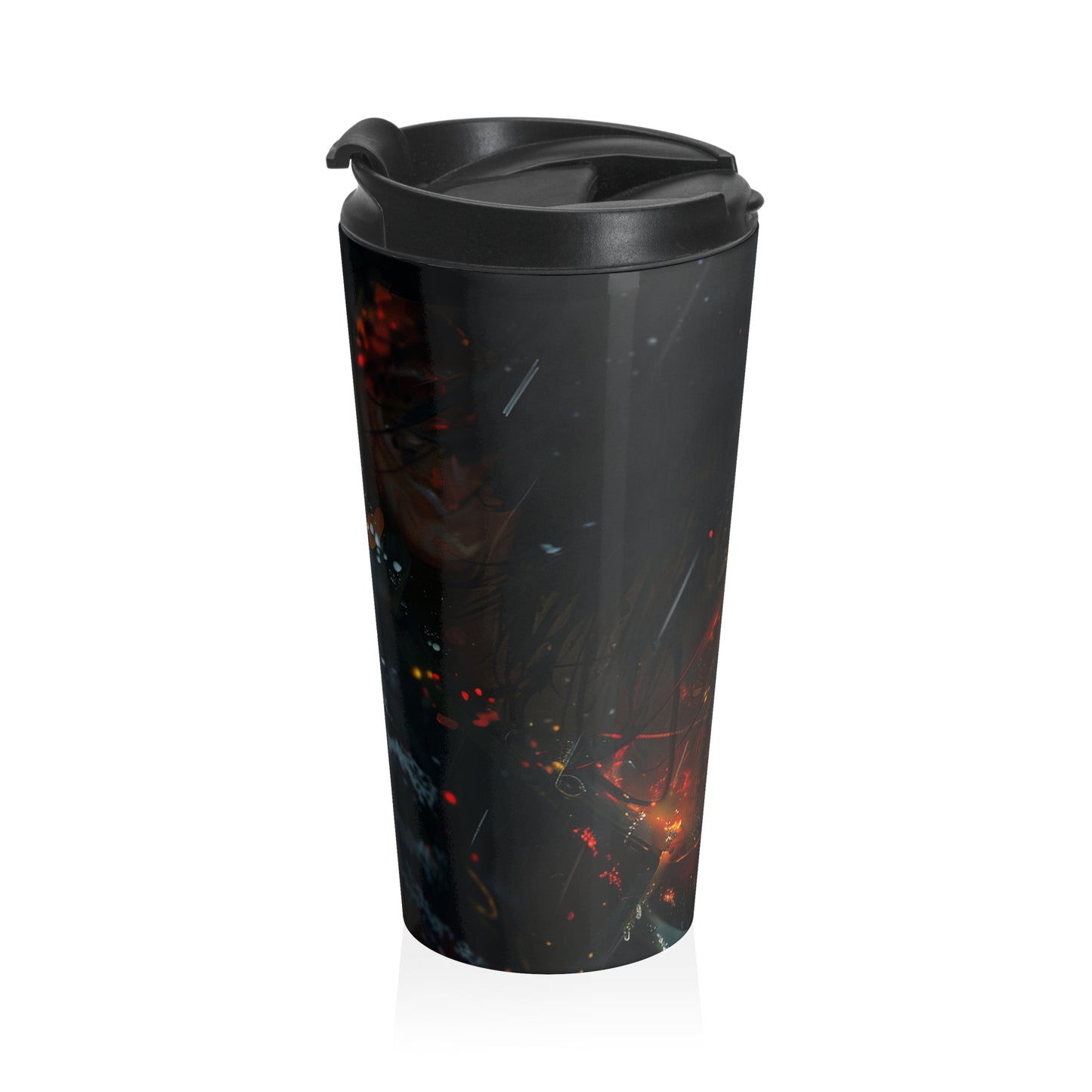 Stainless Steel Travel Mug with Cosmic Design – Perfect for Adventures and Daily Commutes