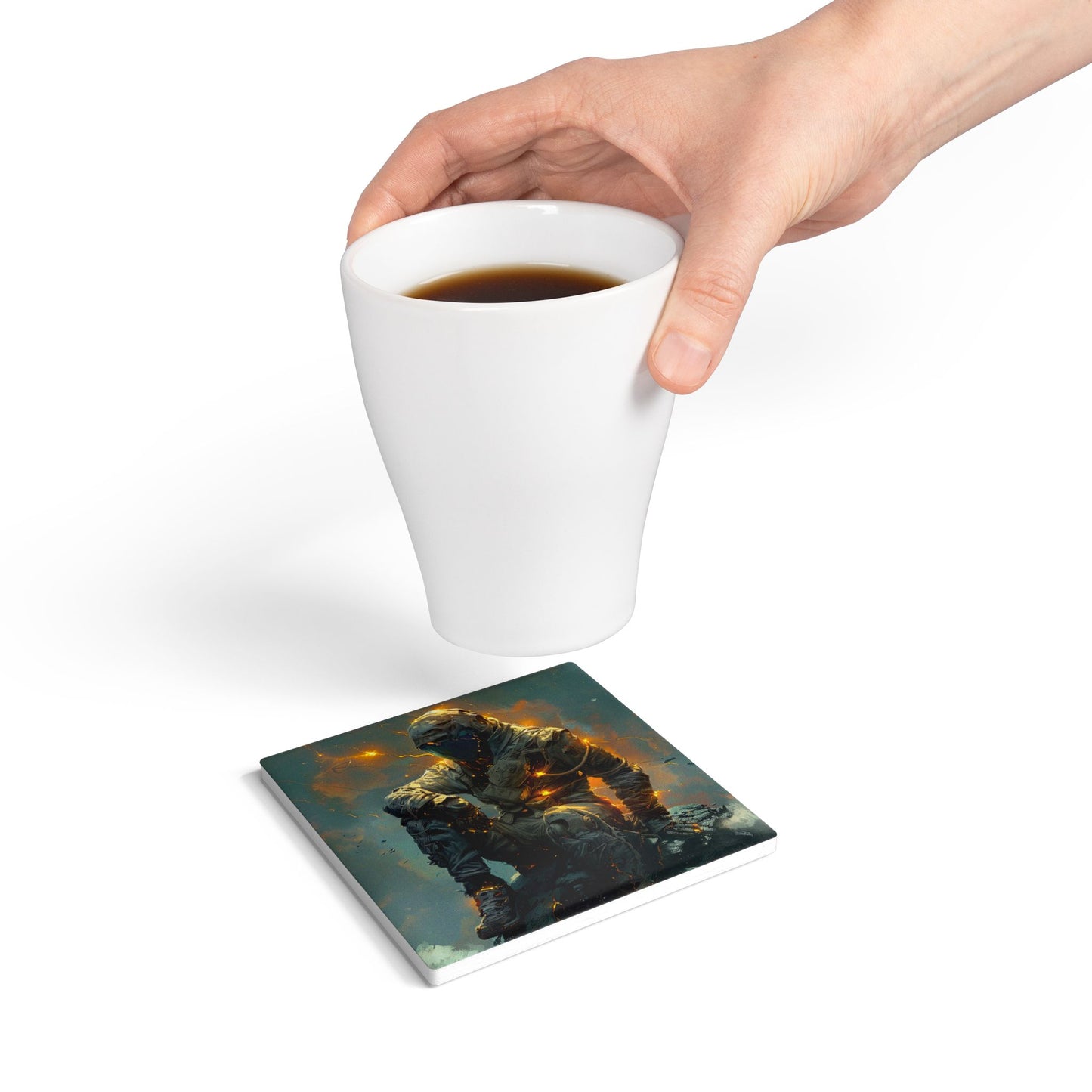 Cosmic Electric Spark - Ceramic Coaster