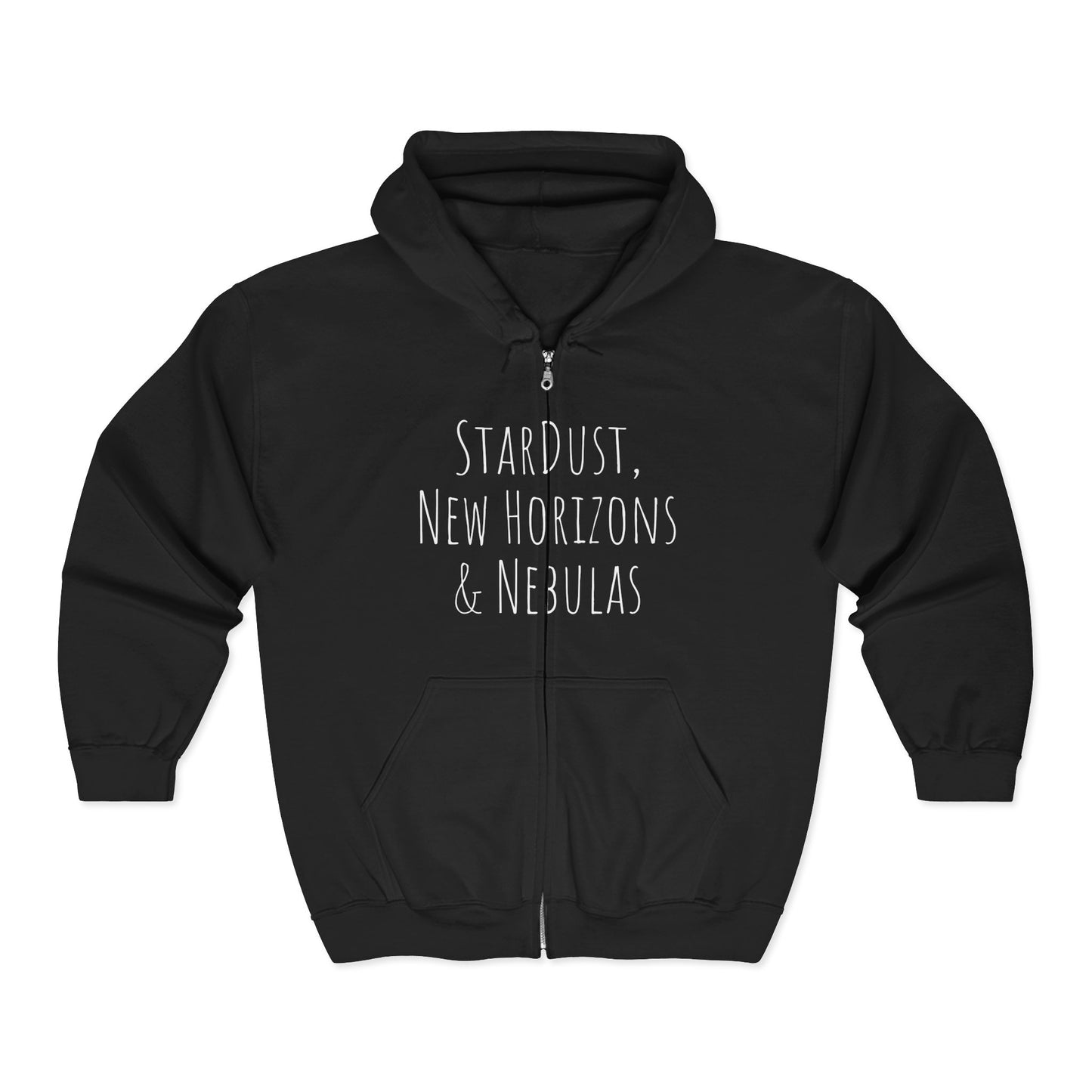 Cosmic Adventure Zip-Up Hoodie - Stargazing & Artistic Design