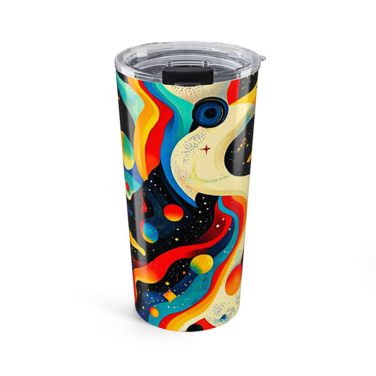 Cosmic Art 20oz Tumbler - Vibrant Galaxy Design for Coffee Lovers