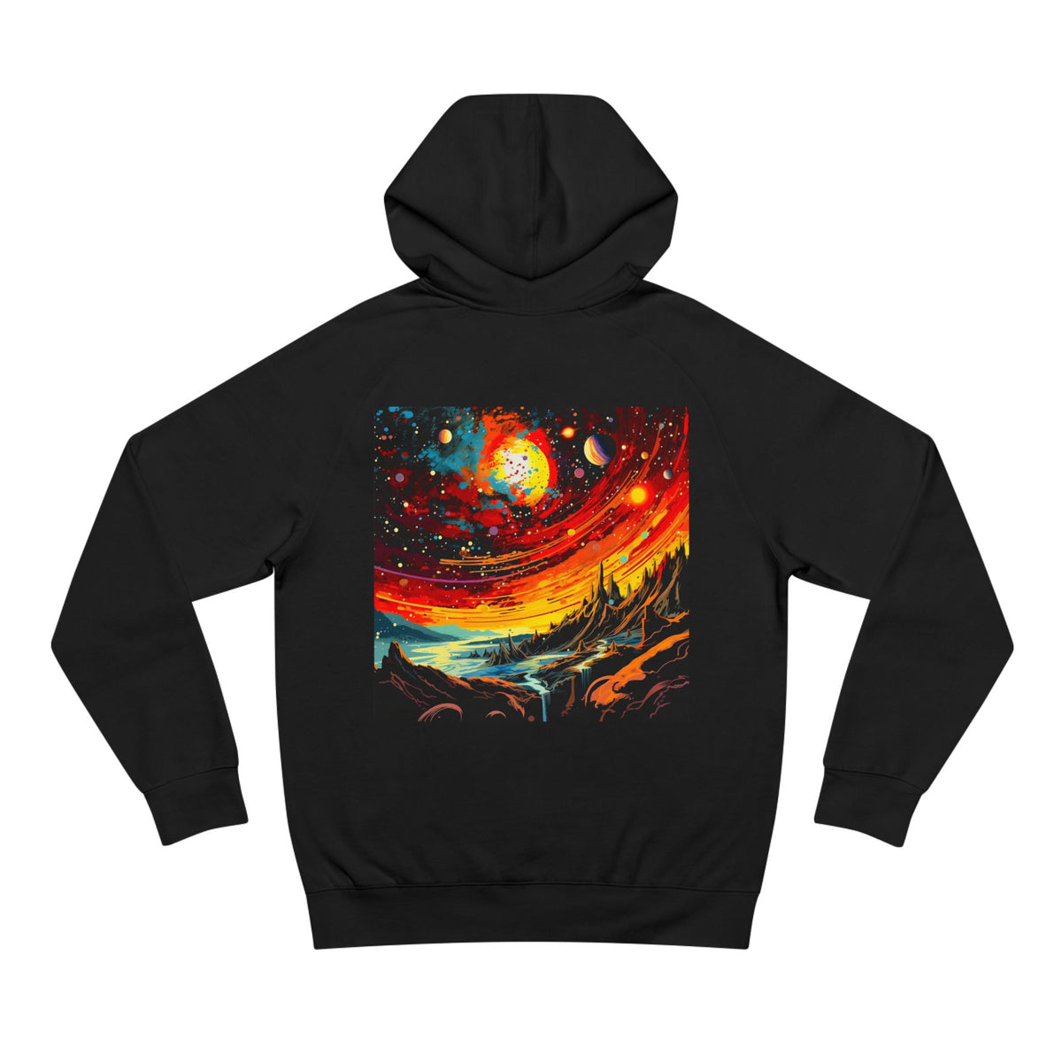 Stardust New Horizons Hoodie — Cosmic Nebula Landscape Pullover