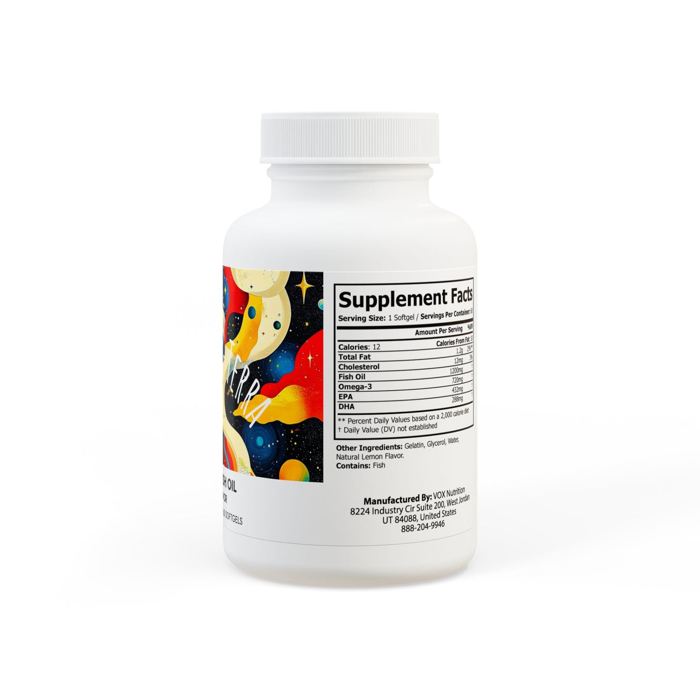 Omega 3 Fish Oil Supplement (60 Softgels)
