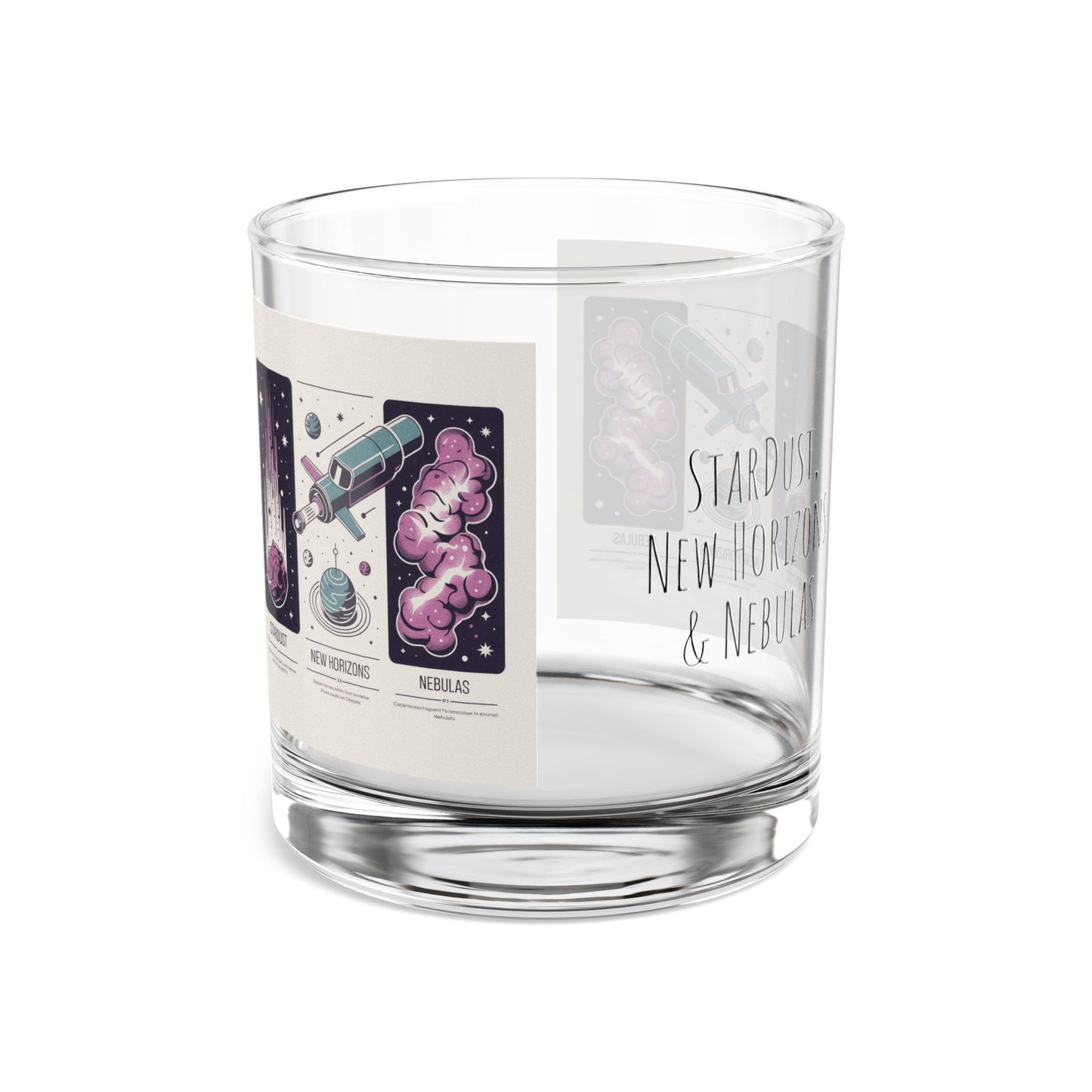 Cosmic Rocks Glass - 10oz Stargazing Design for Space Lovers