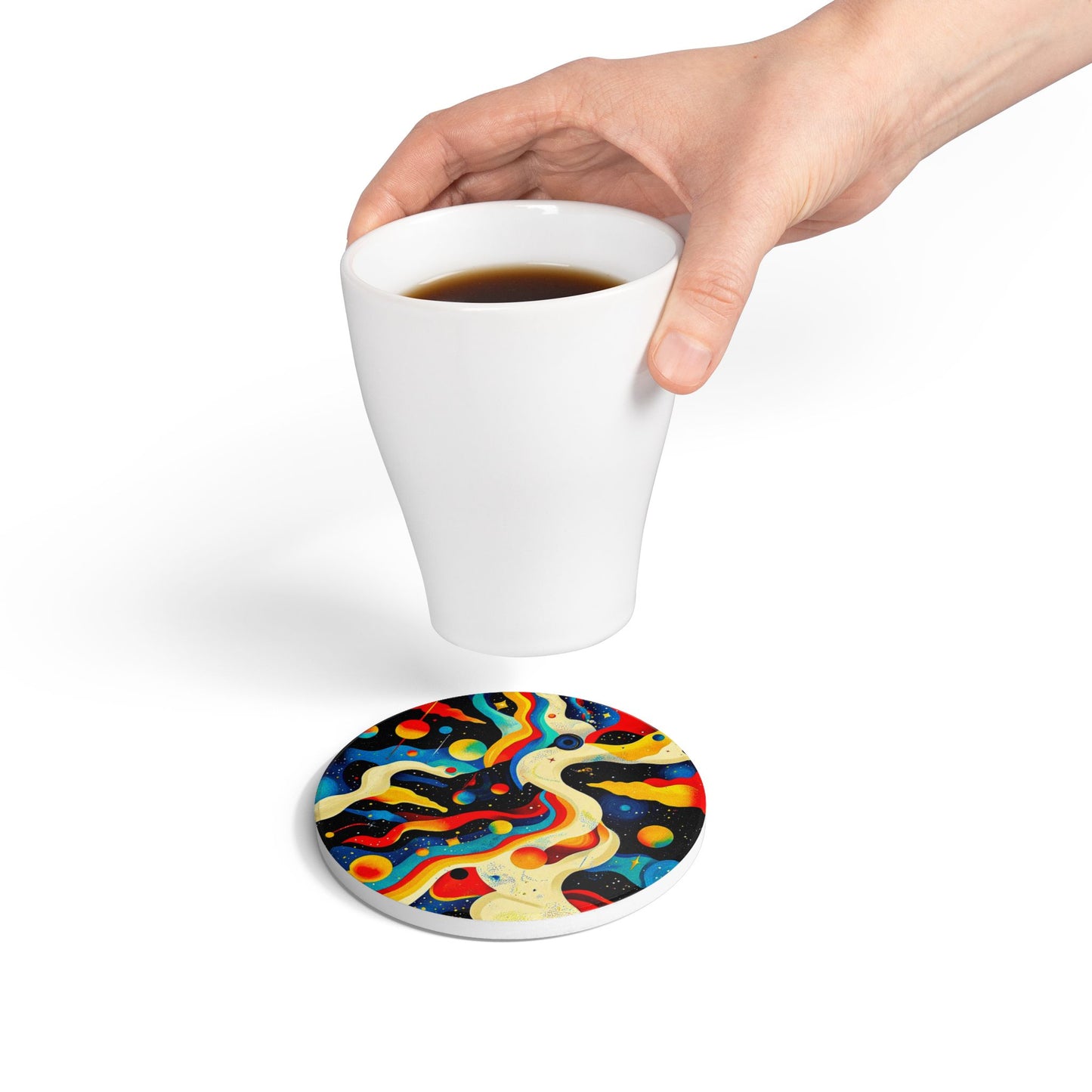 Cosmic Ceramic Coaster