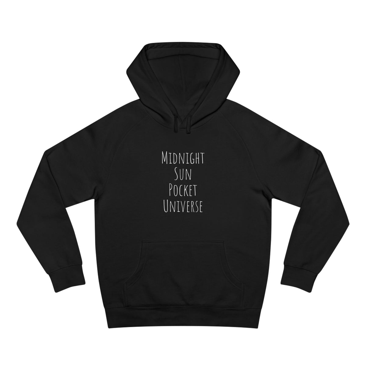 Midnight Sun Pocket Universe Hoodie — Cosmic Nebula Graphic Hoodie