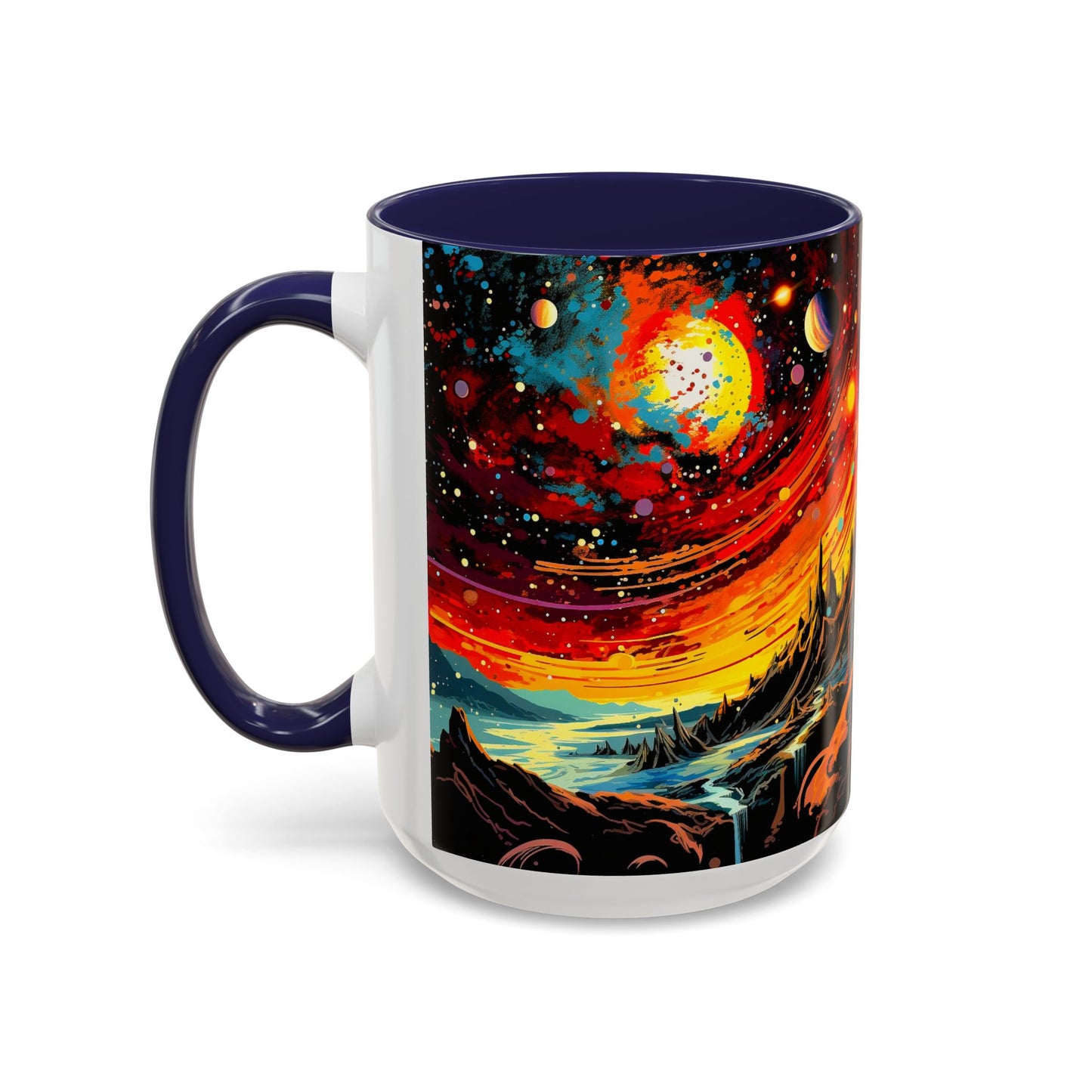 Cosmic Adventure Coffee Mug, Space-Themed Cup for Galaxy Lovers, Gift for Astronomers, Celestial Art Decor, Unique Birthday Present