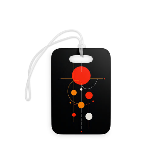 Modern Geometric Luggage Tags, Travel Accessories, Personalized Travel Tags, Unique Bag Tags, Stylish Identity Labels