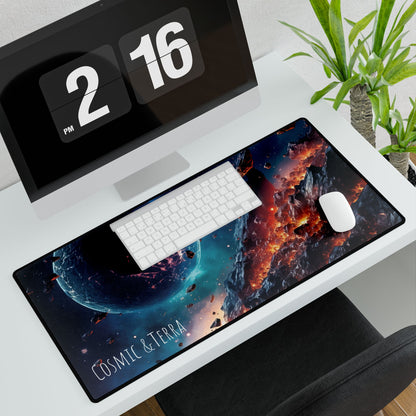 Galaxy-Themed Desk Mats for Gamers, Office Decor, Gift for Students, Space Lover Accessories, Mouse Pad Alternatives