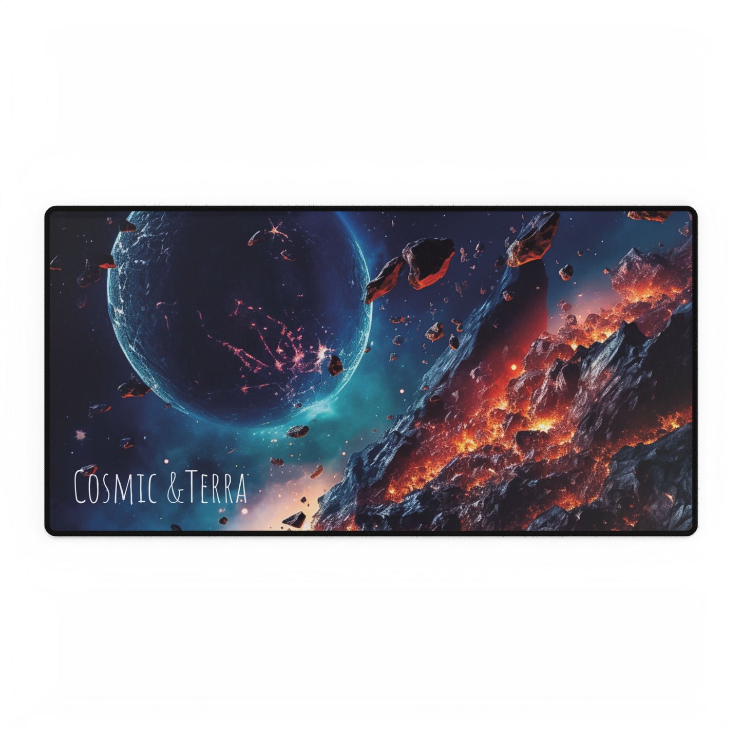 Galaxy-Themed Desk Mats for Gamers, Office Decor, Gift for Students, Space Lover Accessories, Mouse Pad Alternatives