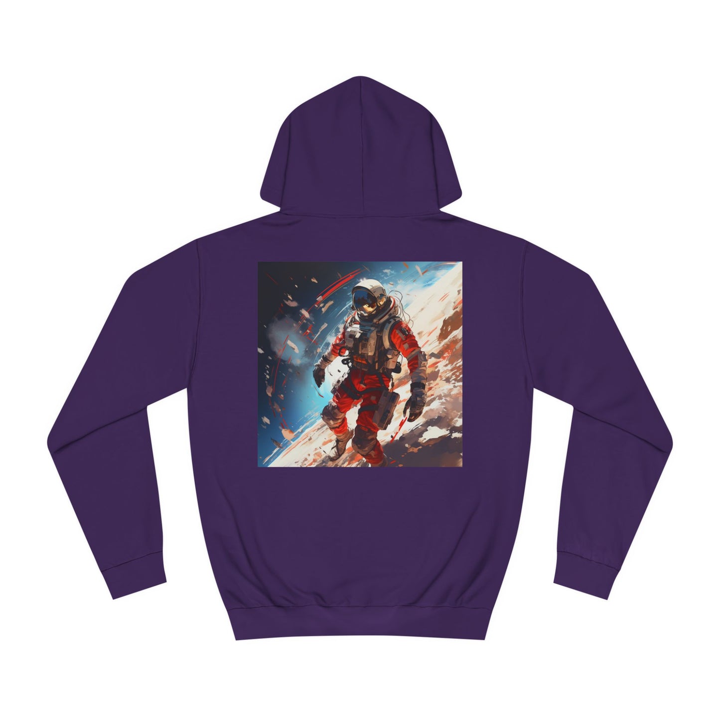 College Hoodie with Stardust, Event Horizons & Nebulas Design - Space Exploration Theme