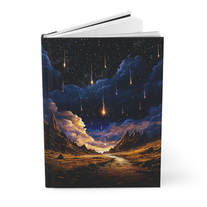 Starlit Adventure Journal - Dreamy Hardcover Notebook for Writers, Students, Hikers, Travelers, Gift for Nature Lovers, Starry Sky Design
