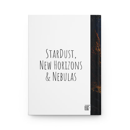 Starlit Adventure Journal - Dreamy Hardcover Notebook for Writers, Students, Hikers, Travelers, Gift for Nature Lovers, Starry Sky Design