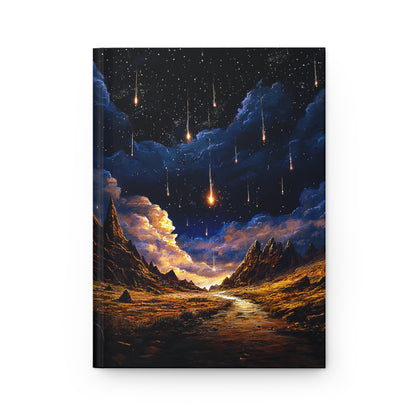Starlit Adventure Journal - Dreamy Hardcover Notebook for Writers, Students, Hikers, Travelers, Gift for Nature Lovers, Starry Sky Design